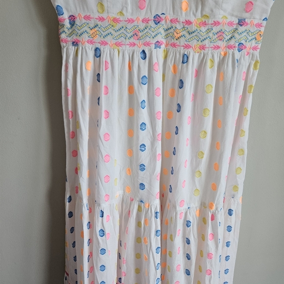 Lilly Pulitzer White Charleen Polka Dot Sleeveless Maxi Dress - Picture 5 of 16